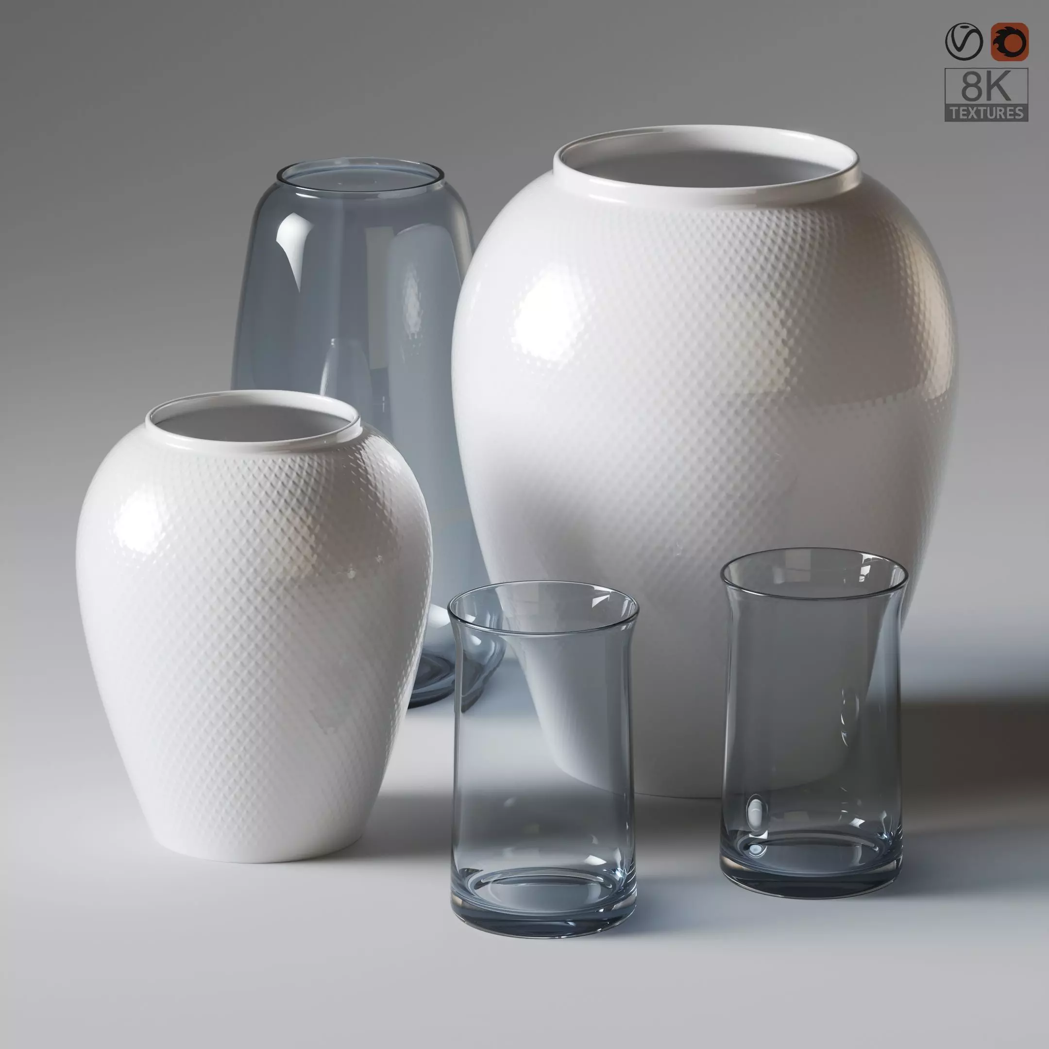 Vase Set 22 3D model_0
