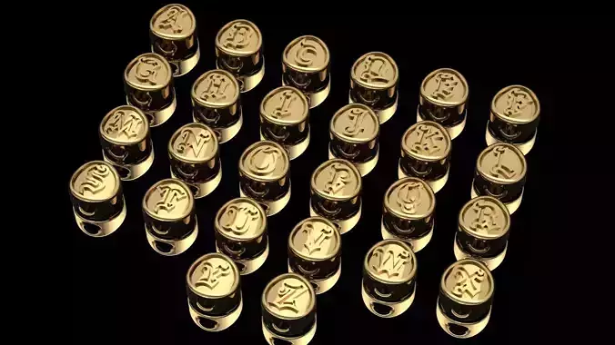 Charms Letter Set 02