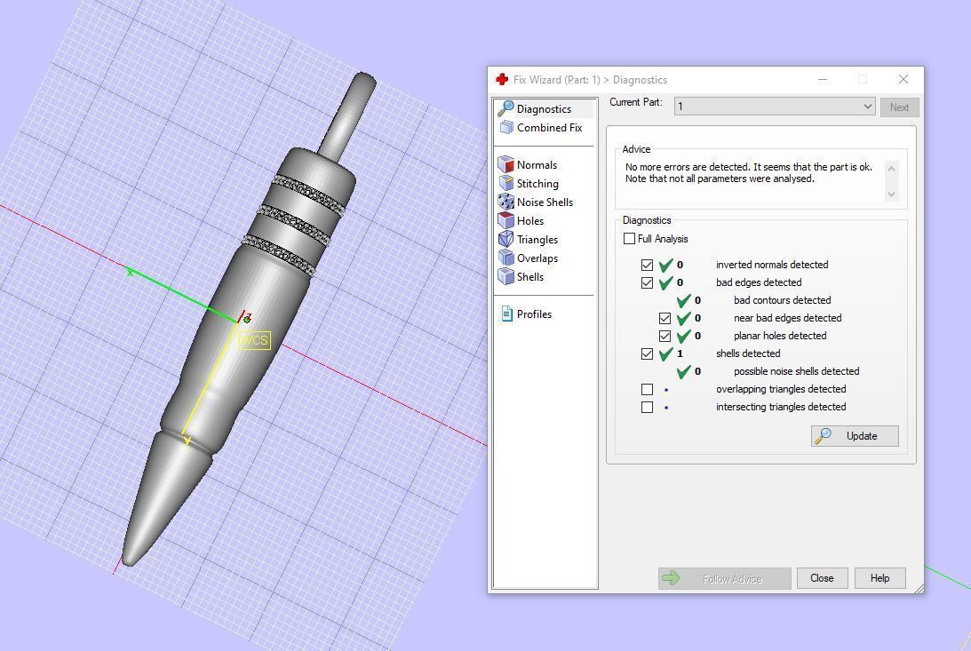 Bullet pendant 3D print model_11