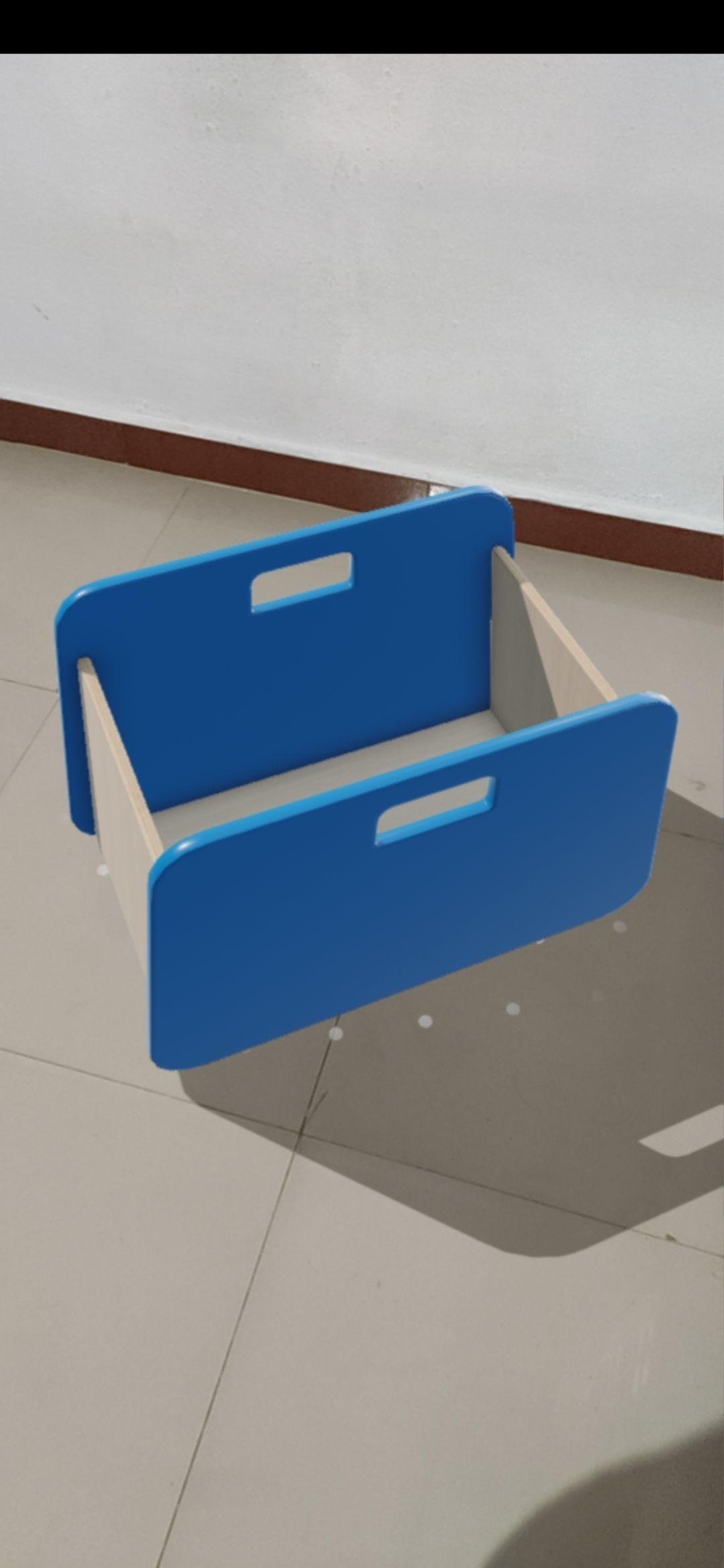 BacUp1Box Blue Low-poly 3D model_5