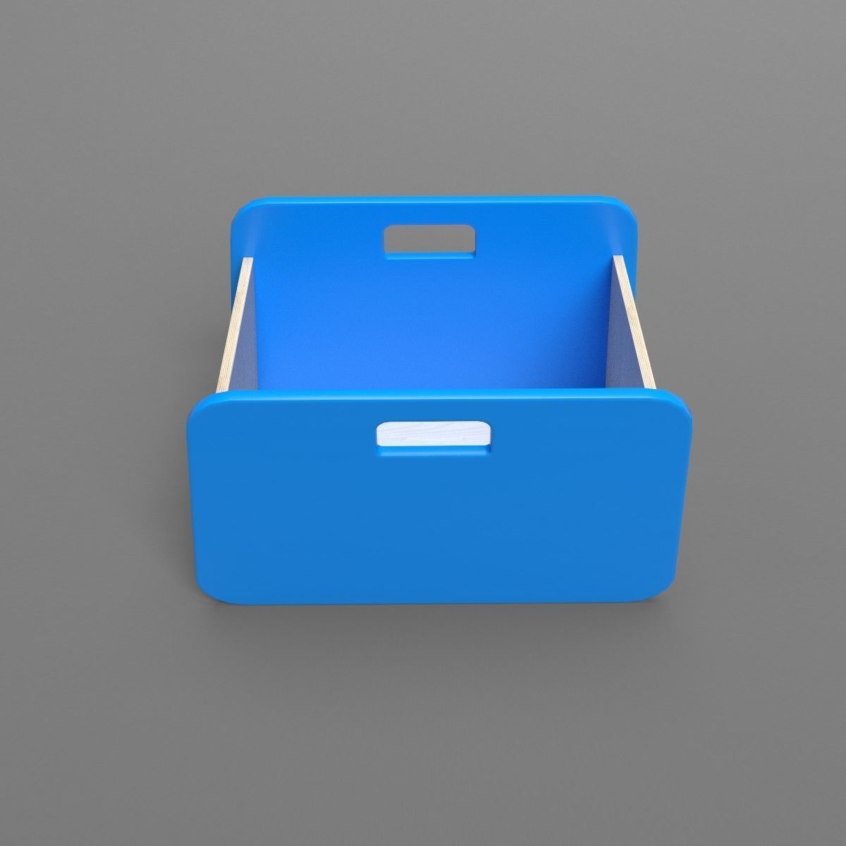 BacUp1Box Blue Low-poly 3D model_1