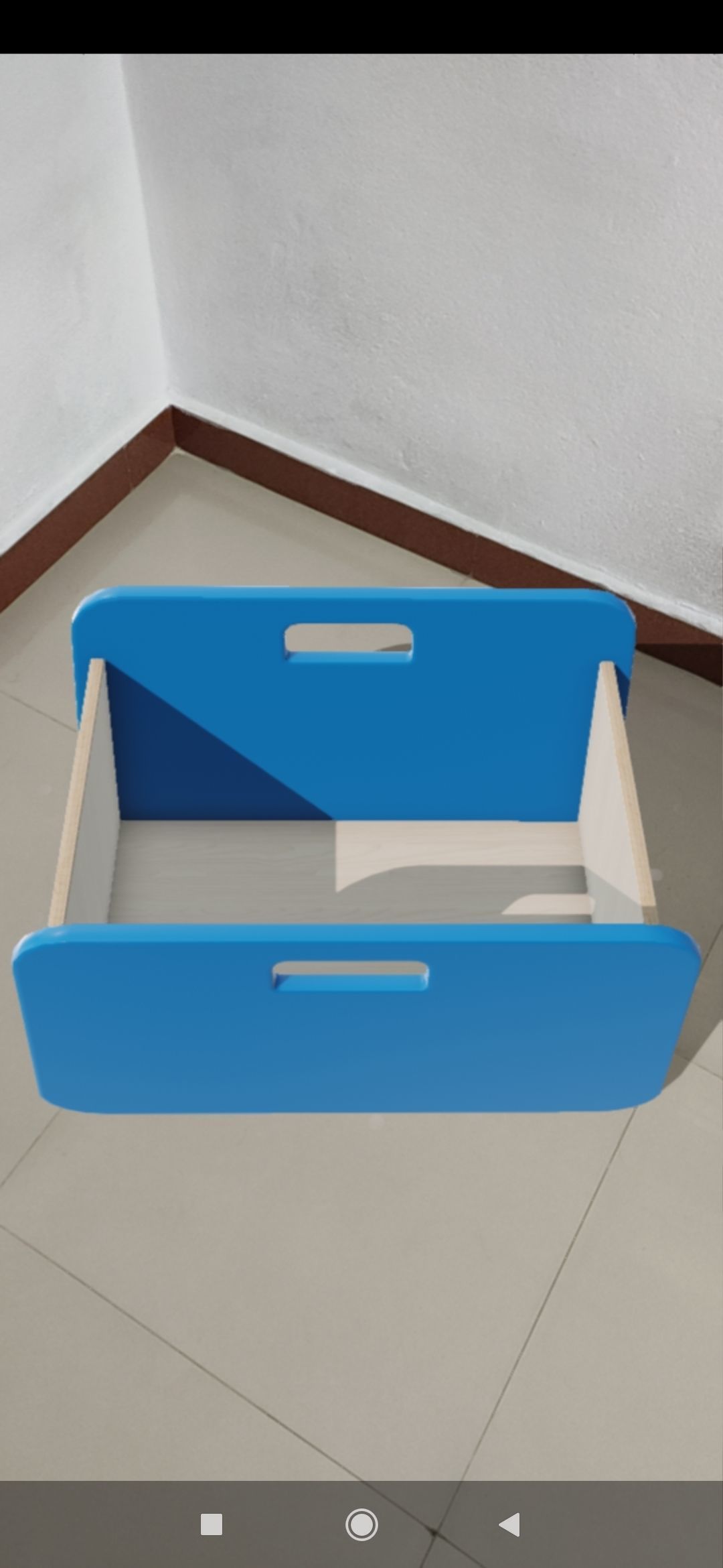 BacUp1Box Blue Low-poly 3D model_4