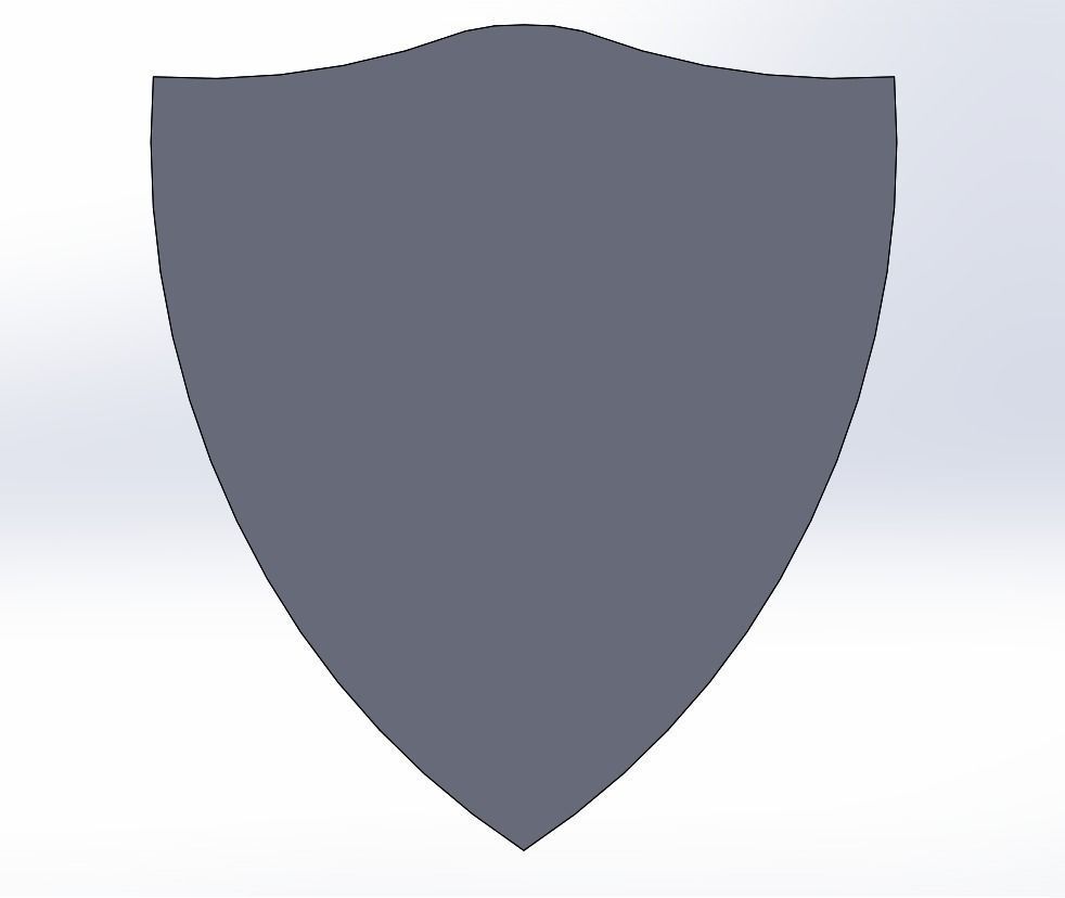 Templar shield 3D print model_2