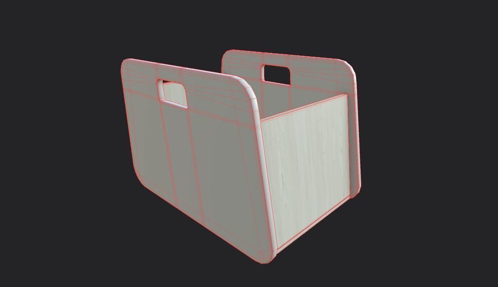 BacUp1Box White Low-poly 3D model_3