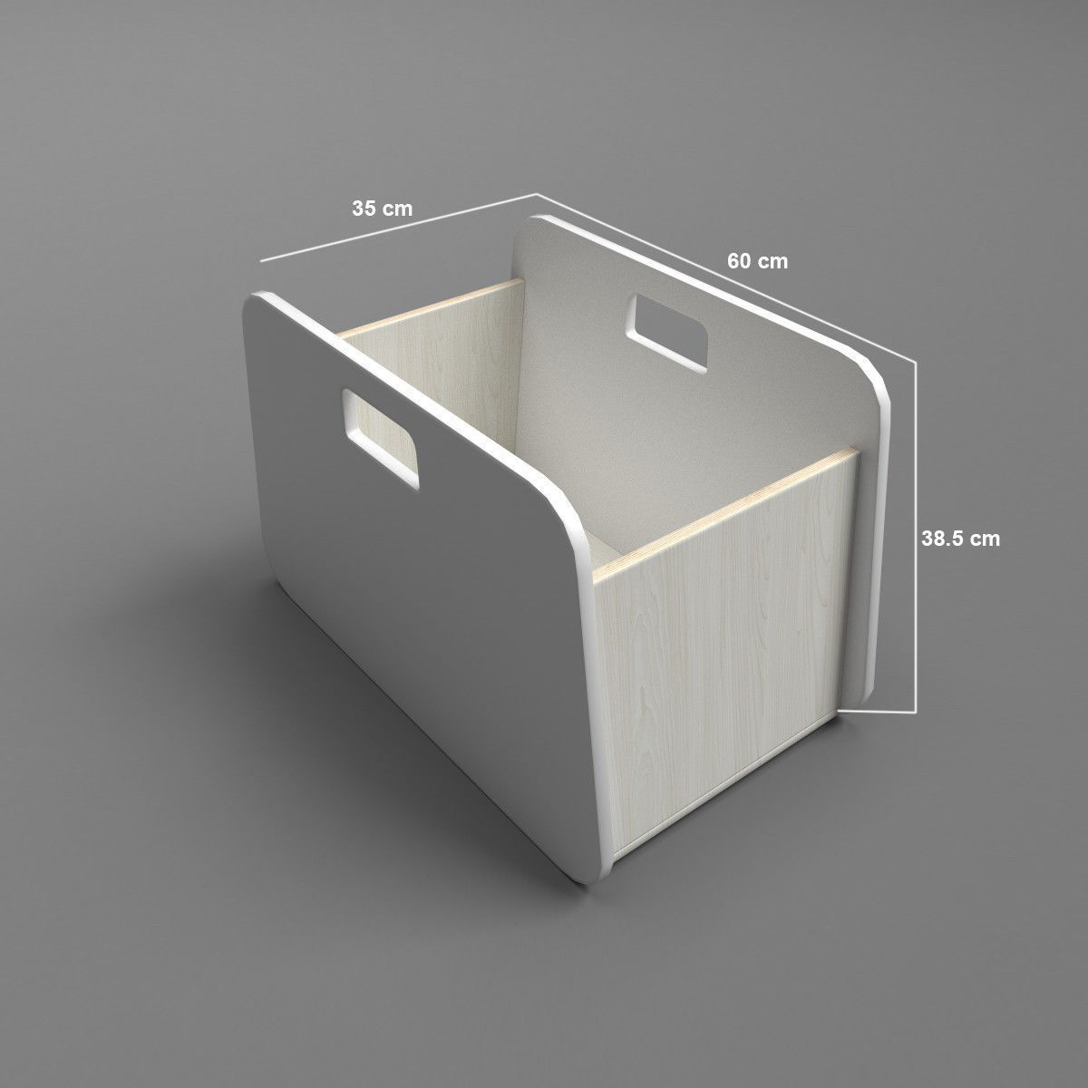 BacUp1Box White Low-poly 3D model_2
