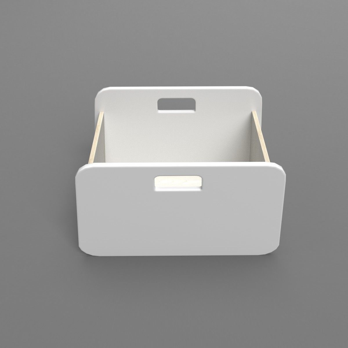 BacUp1Box White Low-poly 3D model_1