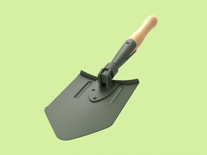 Army Spade 3D model