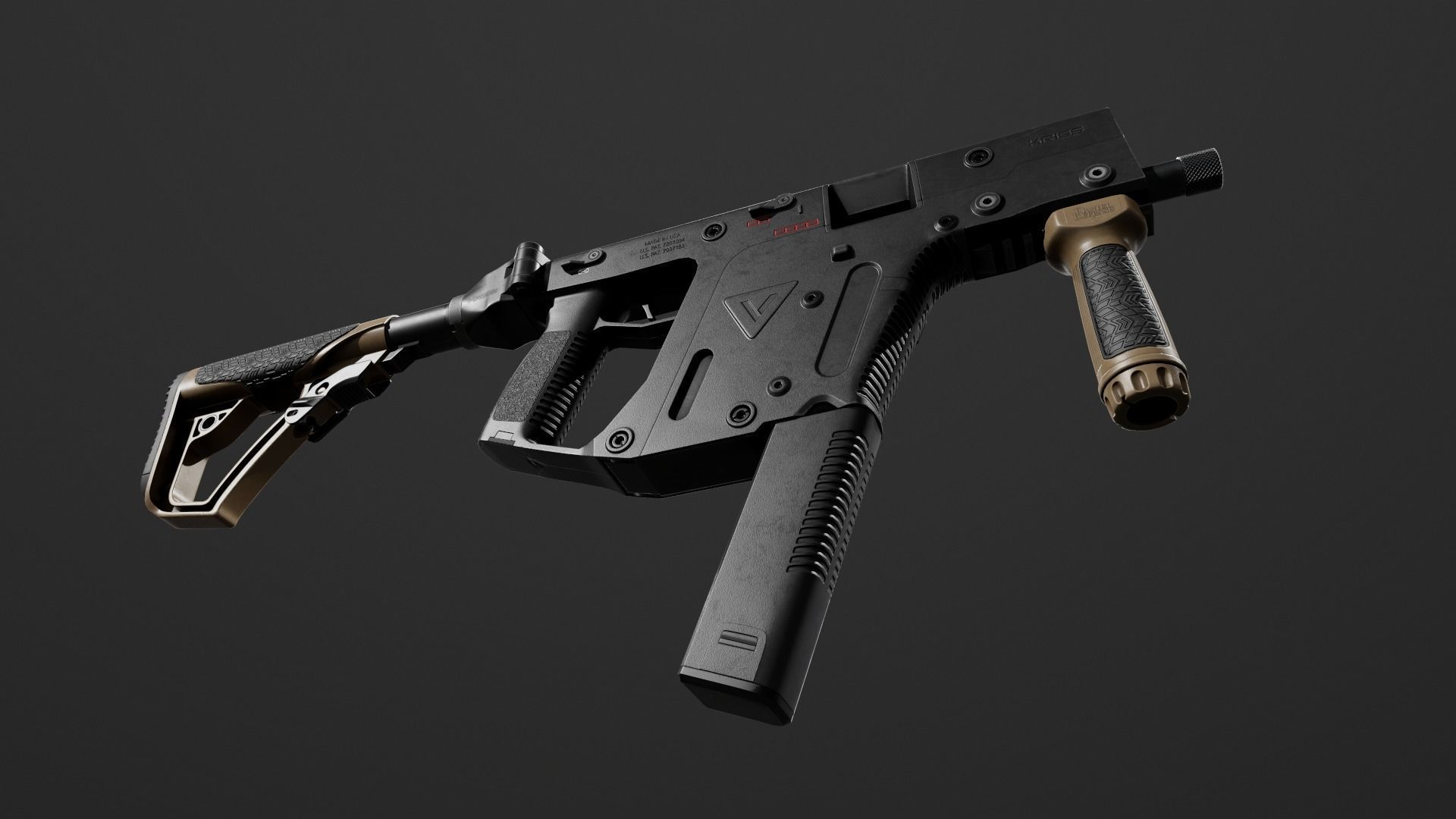 3D model Daniel Defense Picatinny Vertical Foregrip VR / AR / low