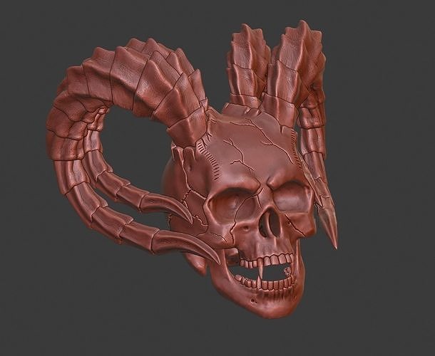 hell skull 3D print model