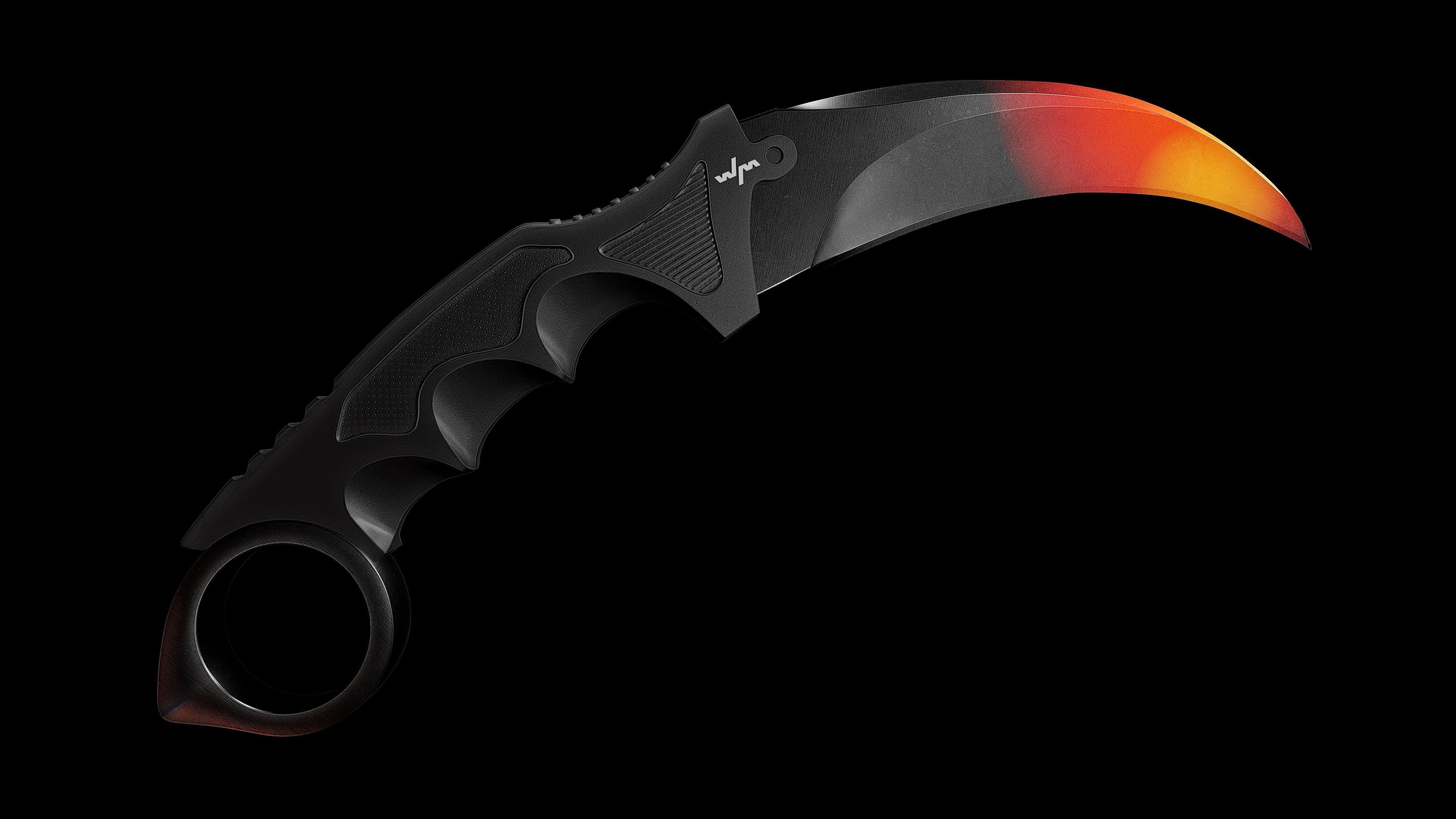 Karambit knife 3D model_5