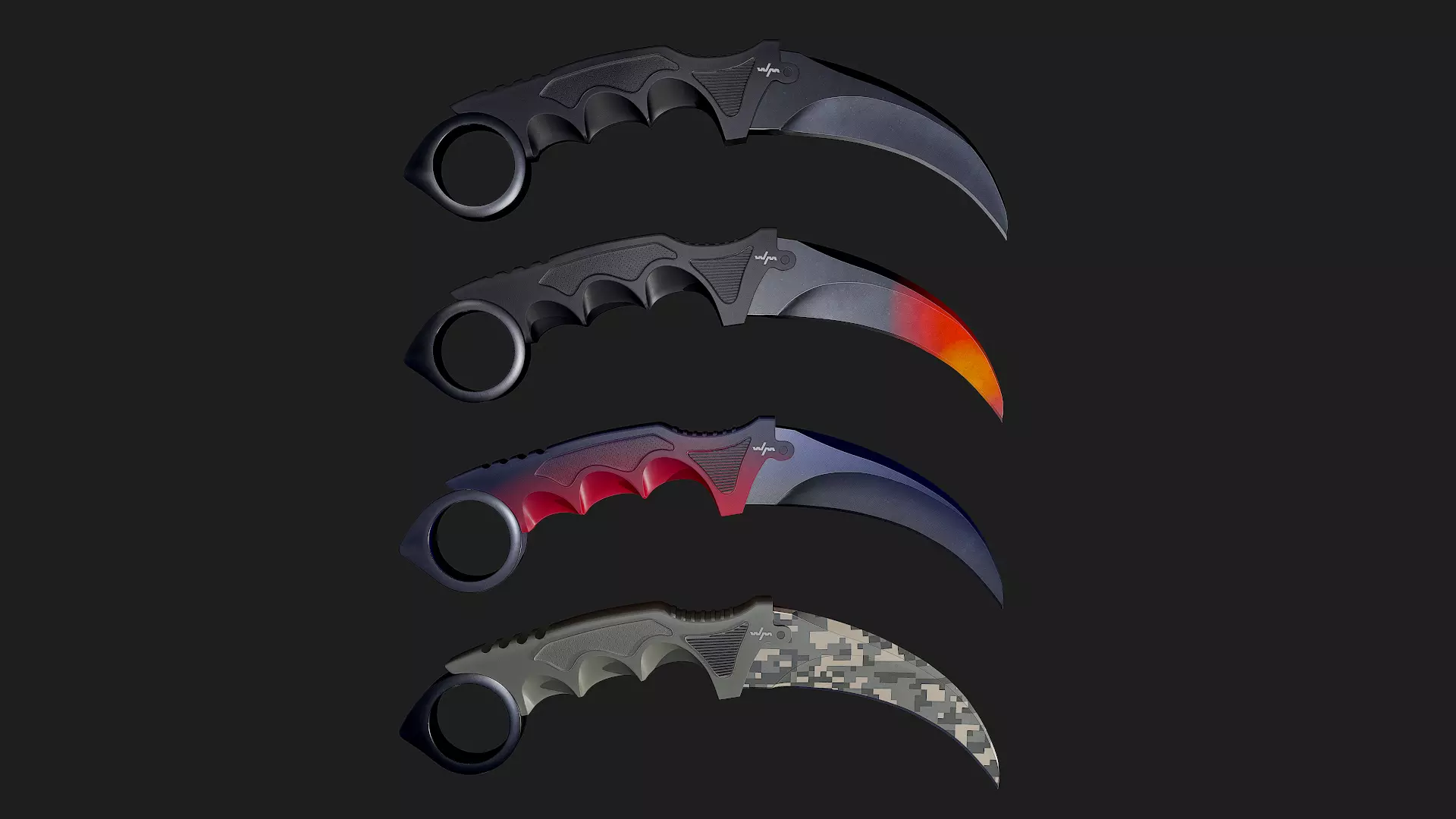 Karambit knife 3D model_0