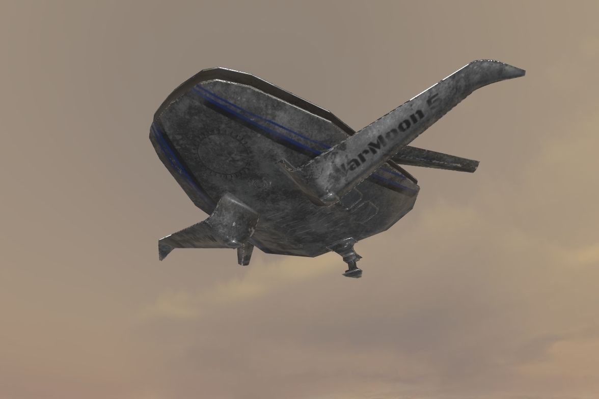 Sci-Fi Spaceship glTF glb PBR game-ready Low-poly WebGL model Low-poly 3D model_3