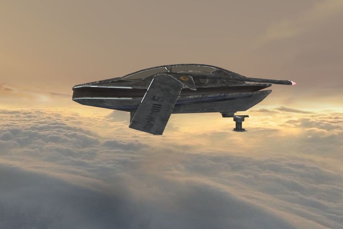 Sci-Fi Spaceship glTF glb PBR game-ready Low-poly WebGL model Low-poly 3D model_5