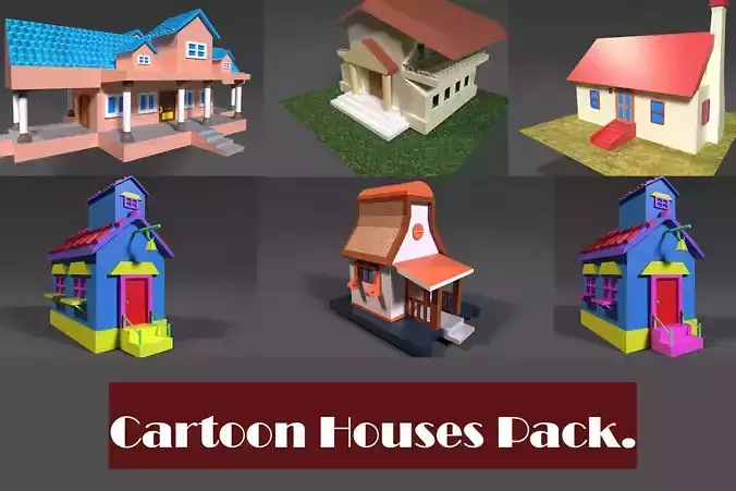 Fantasy Cartoon House Pack
