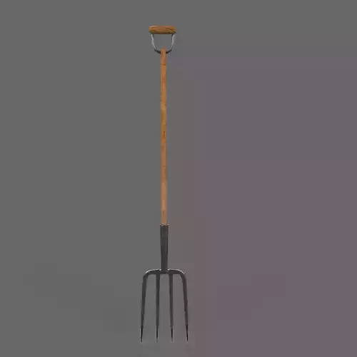 Pitchfork Farming Tools Low-poly 3D model