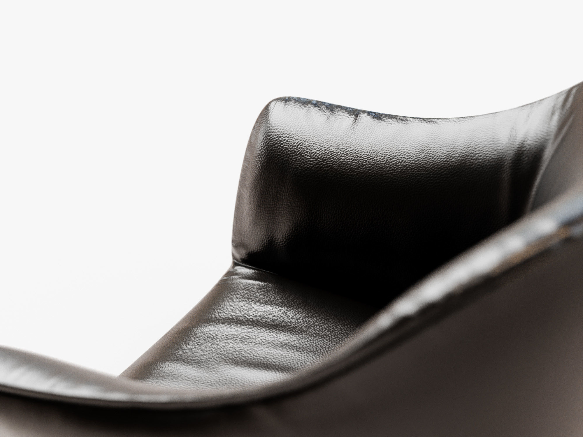 Black Leather Chair Free low-poly 3D model_3