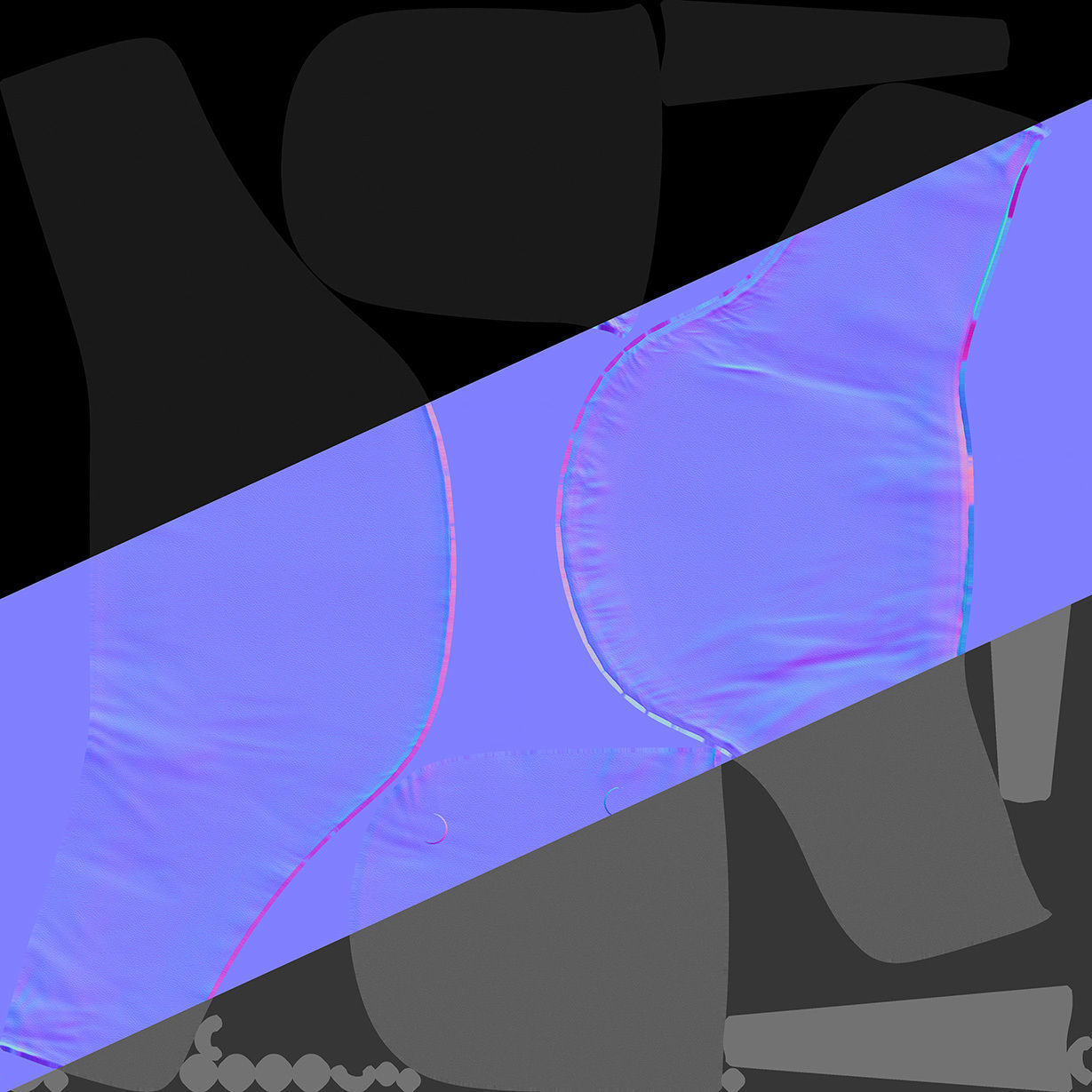 Black Leather Chair Free low-poly 3D model_5