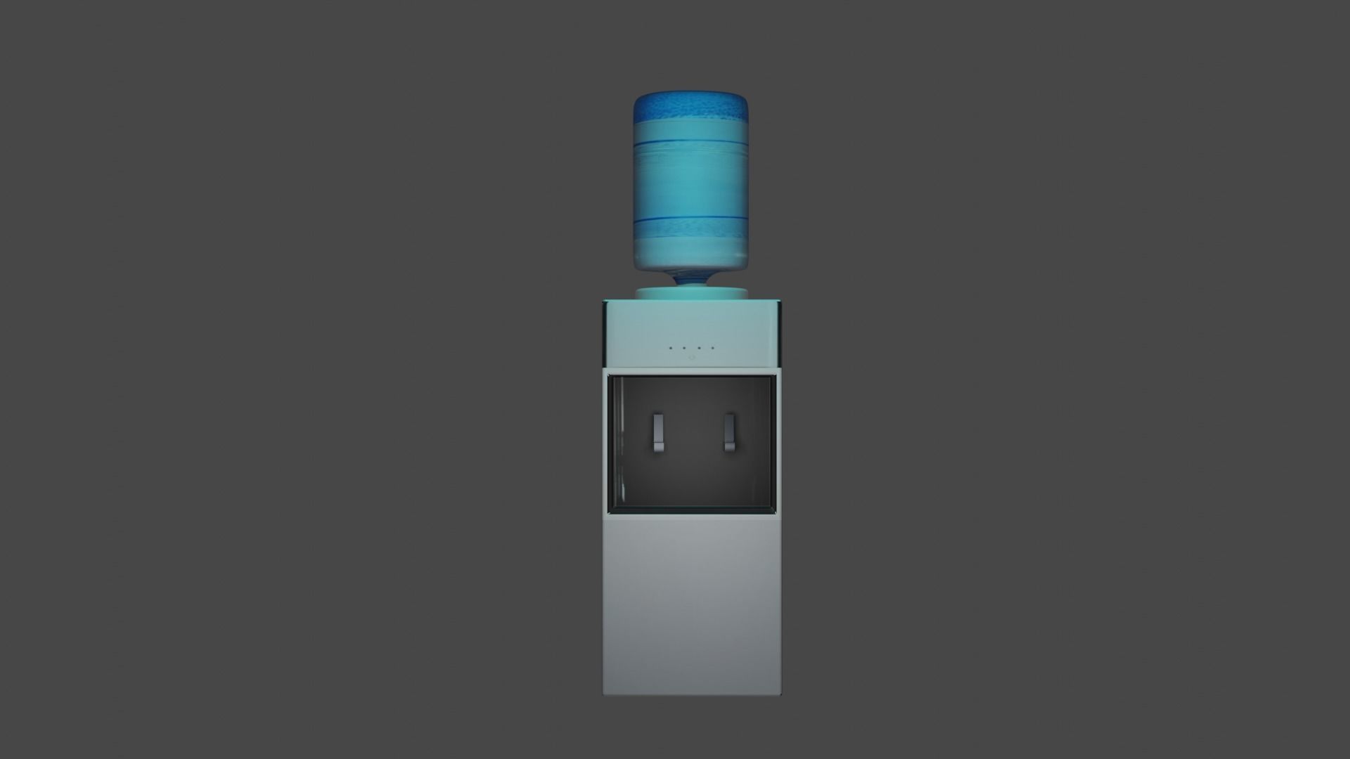 Low poly Water cooler Free low-poly 3D model_5