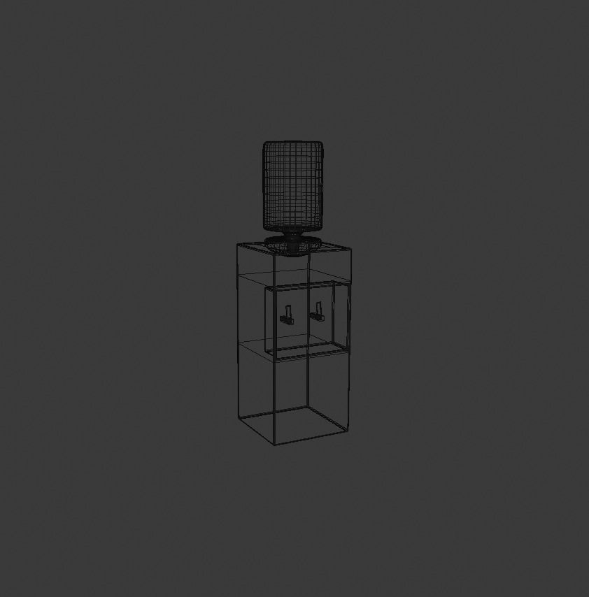 Low poly Water cooler Free low-poly 3D model_9