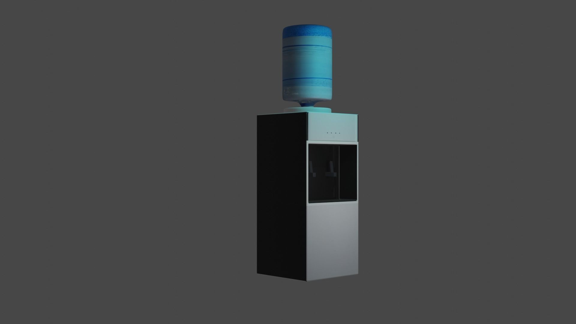 Low poly Water cooler Free low-poly 3D model_2