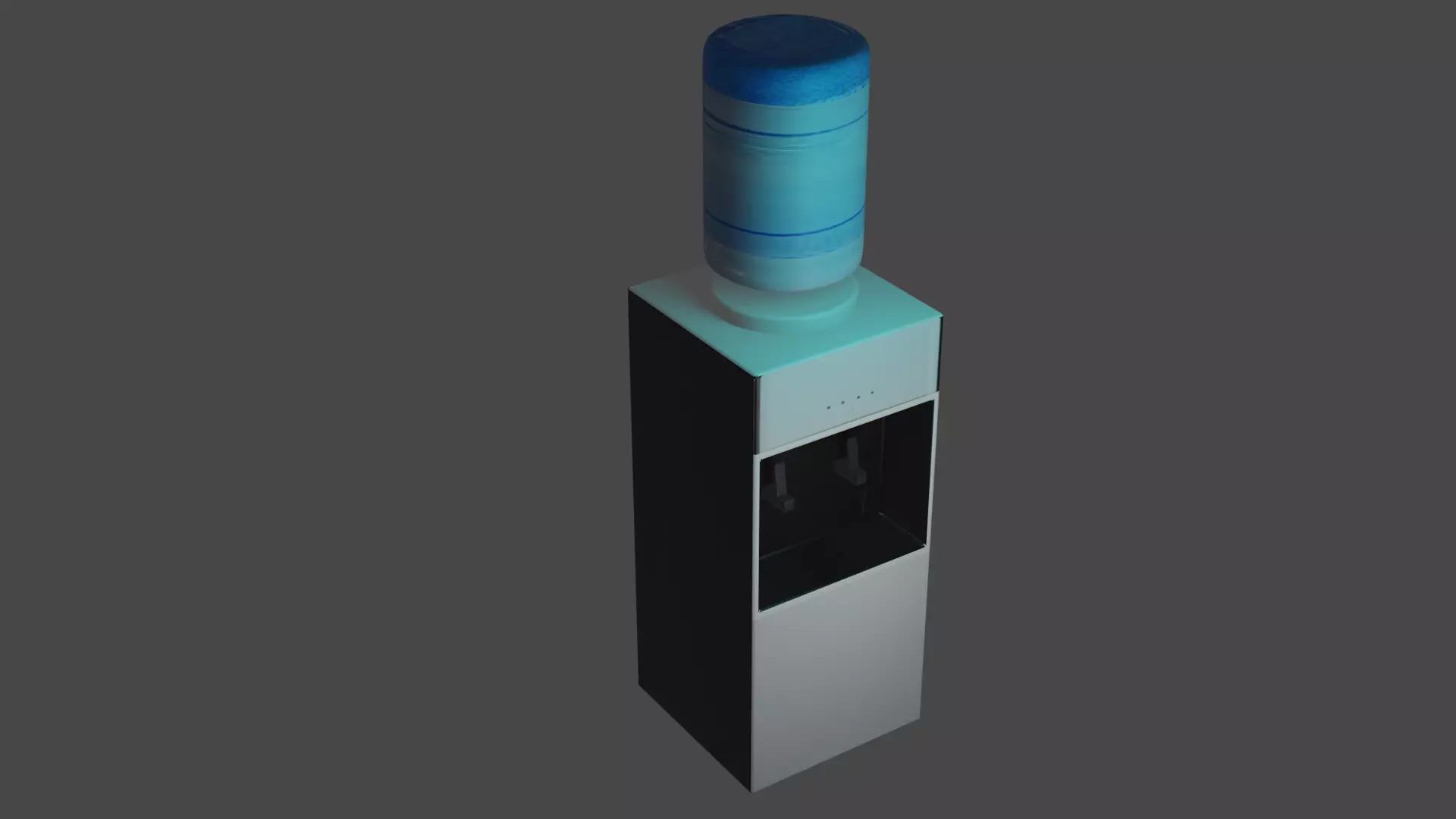 Low poly Water cooler Free low-poly 3D model_0
