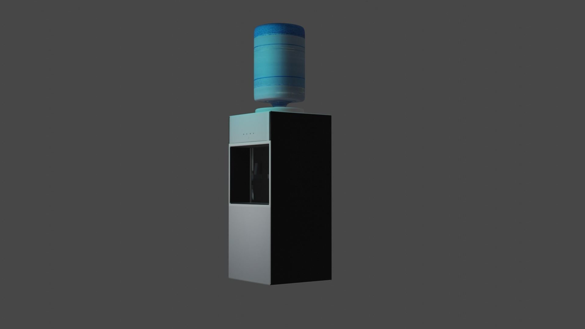 Low poly Water cooler Free low-poly 3D model_3