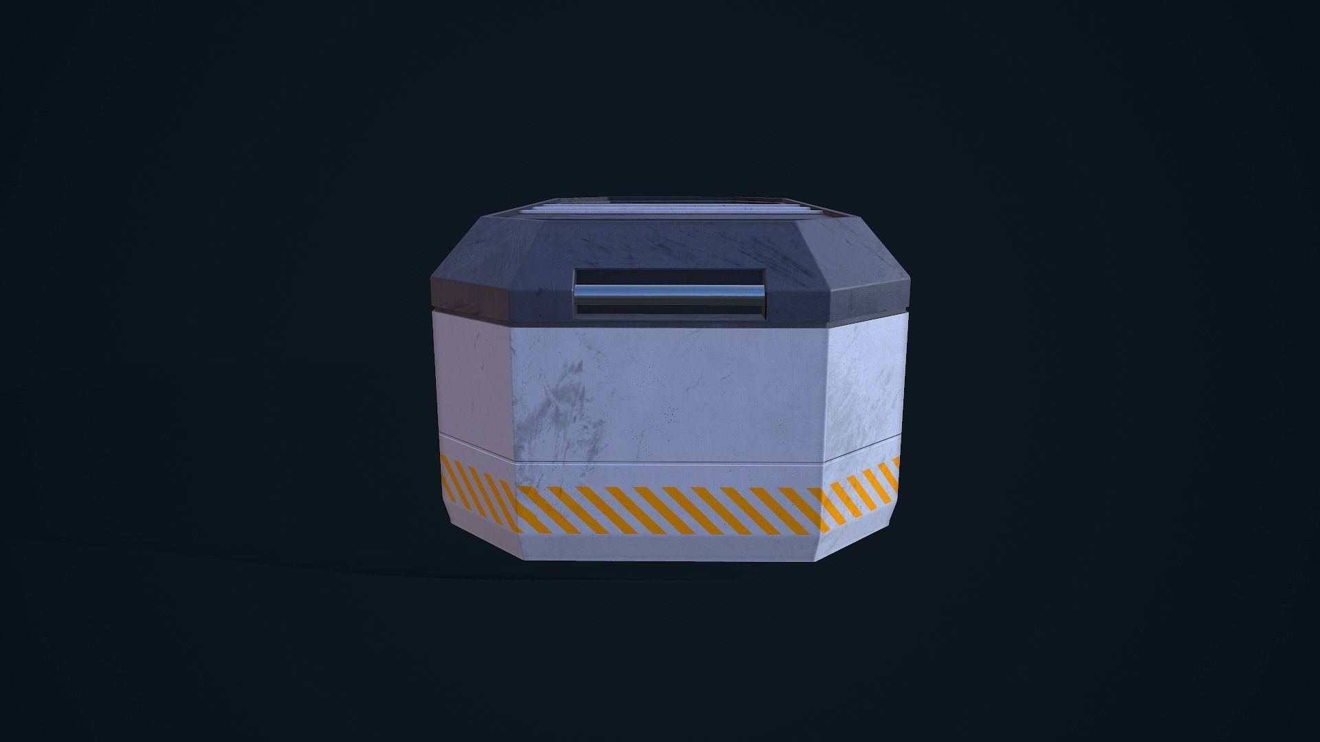 Sci-Fi Crate 03 Low-poly 3D model_12
