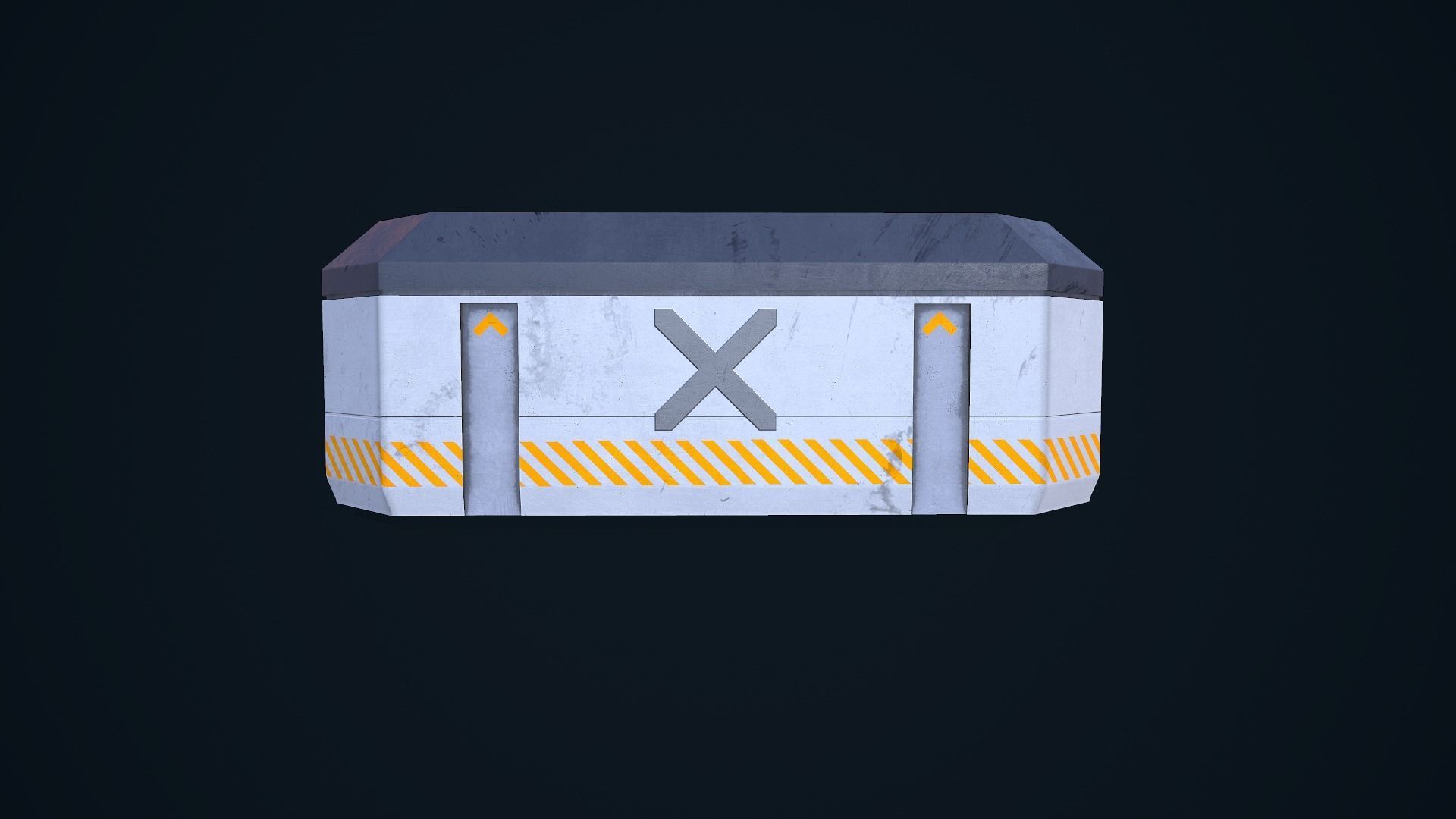 Sci-Fi Crate 03 Low-poly 3D model_15