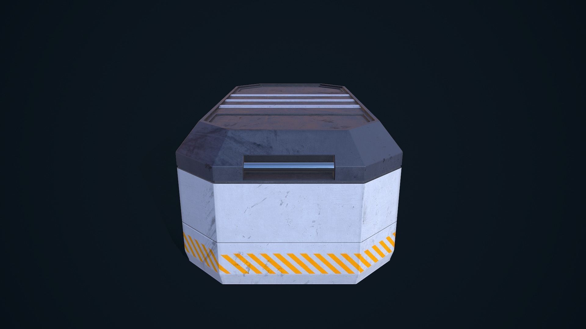 Sci-Fi Crate 03 Low-poly 3D model_5
