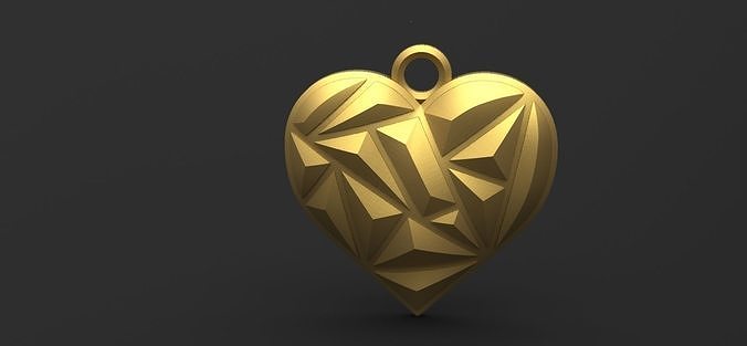 Heart pendant 9 3D print model