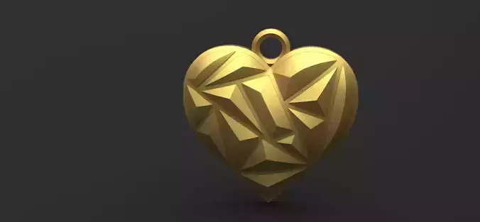 Heart pendant 9 3D print model