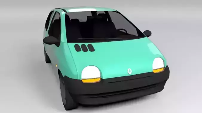 RENAULT TWINGO 1993 LOWPOLY Low-poly 3D model