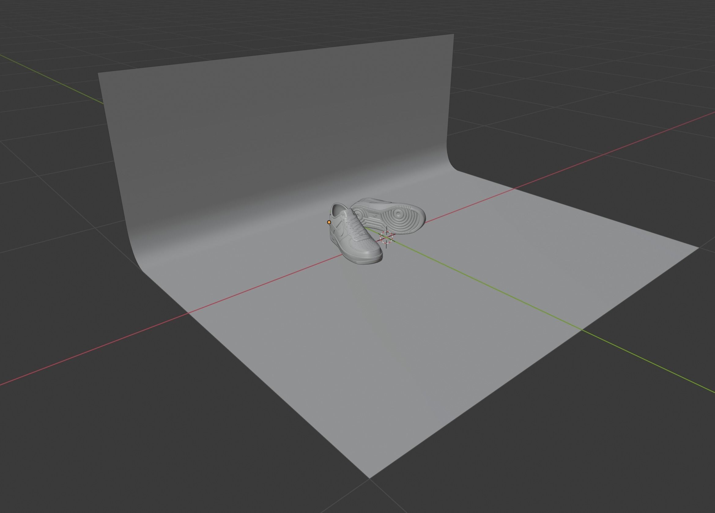 Nike Air Force 1 Cactus Jack Low-poly 3D model_9