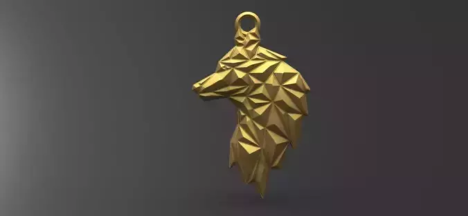 Wolf pendant 4