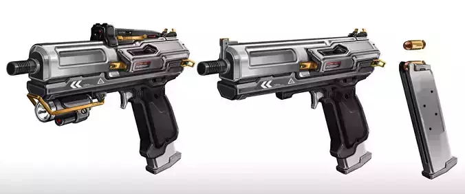 C91 PERIKEST UZI 45 MM 3D model