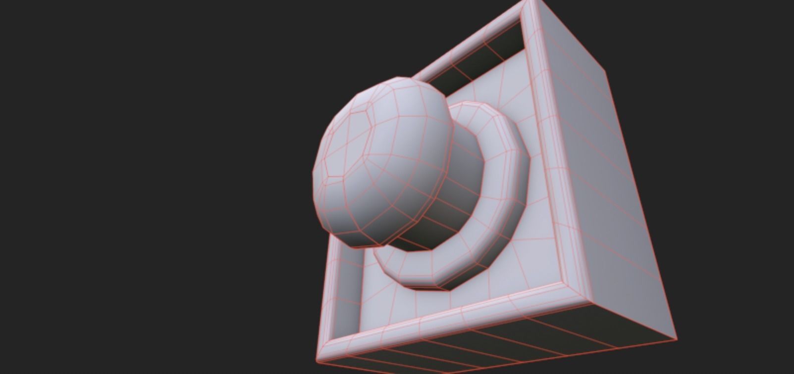 Emergency Stop Button Low-poly 3D model_7