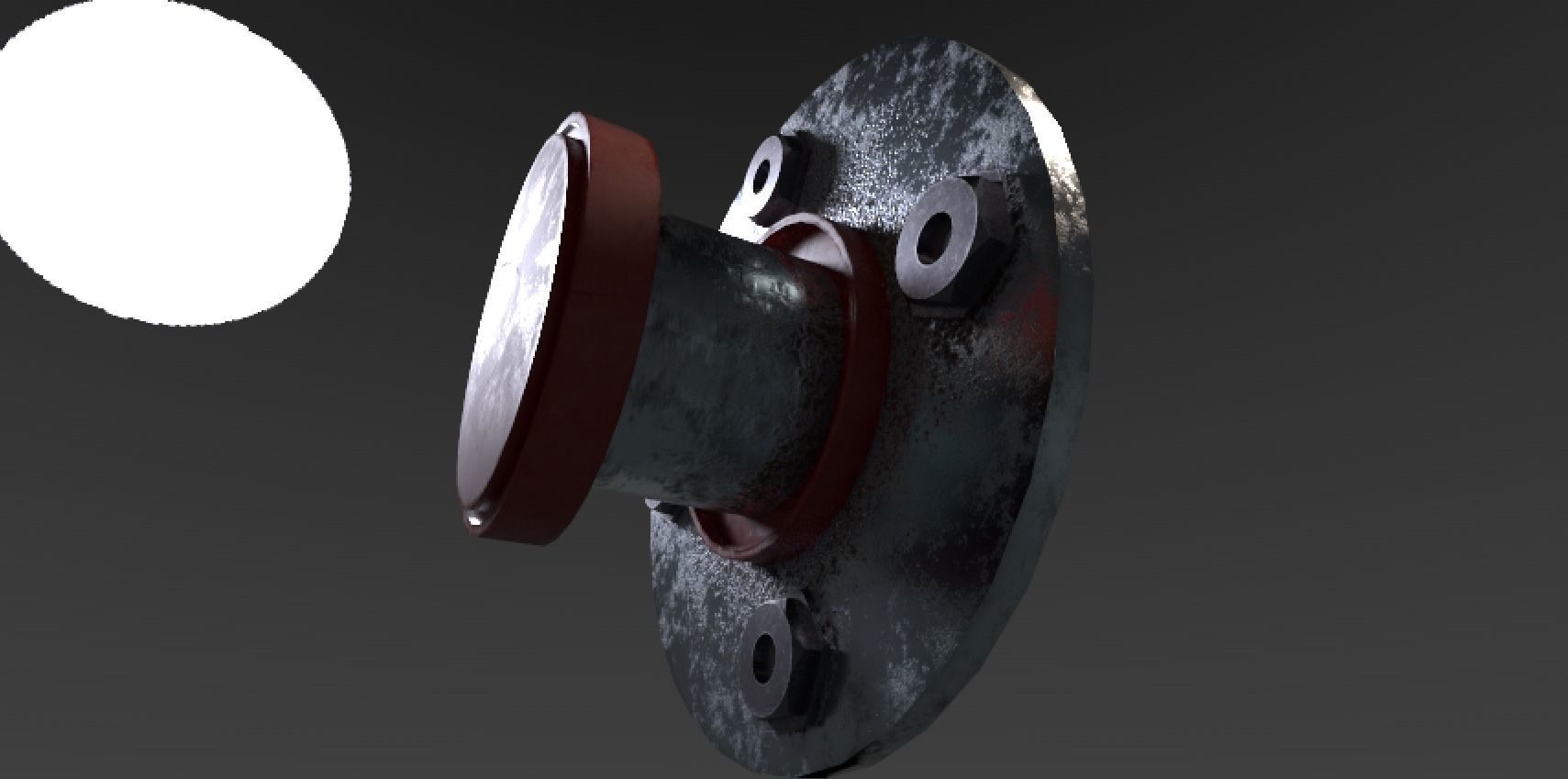 Emergency Stop Button  Low-poly 3D model_5