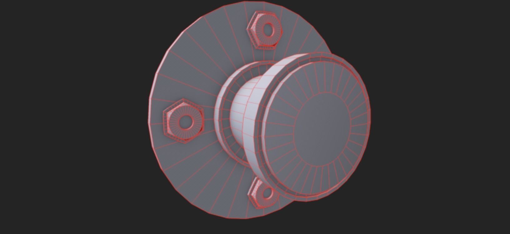 Emergency Stop Button  Low-poly 3D model_6