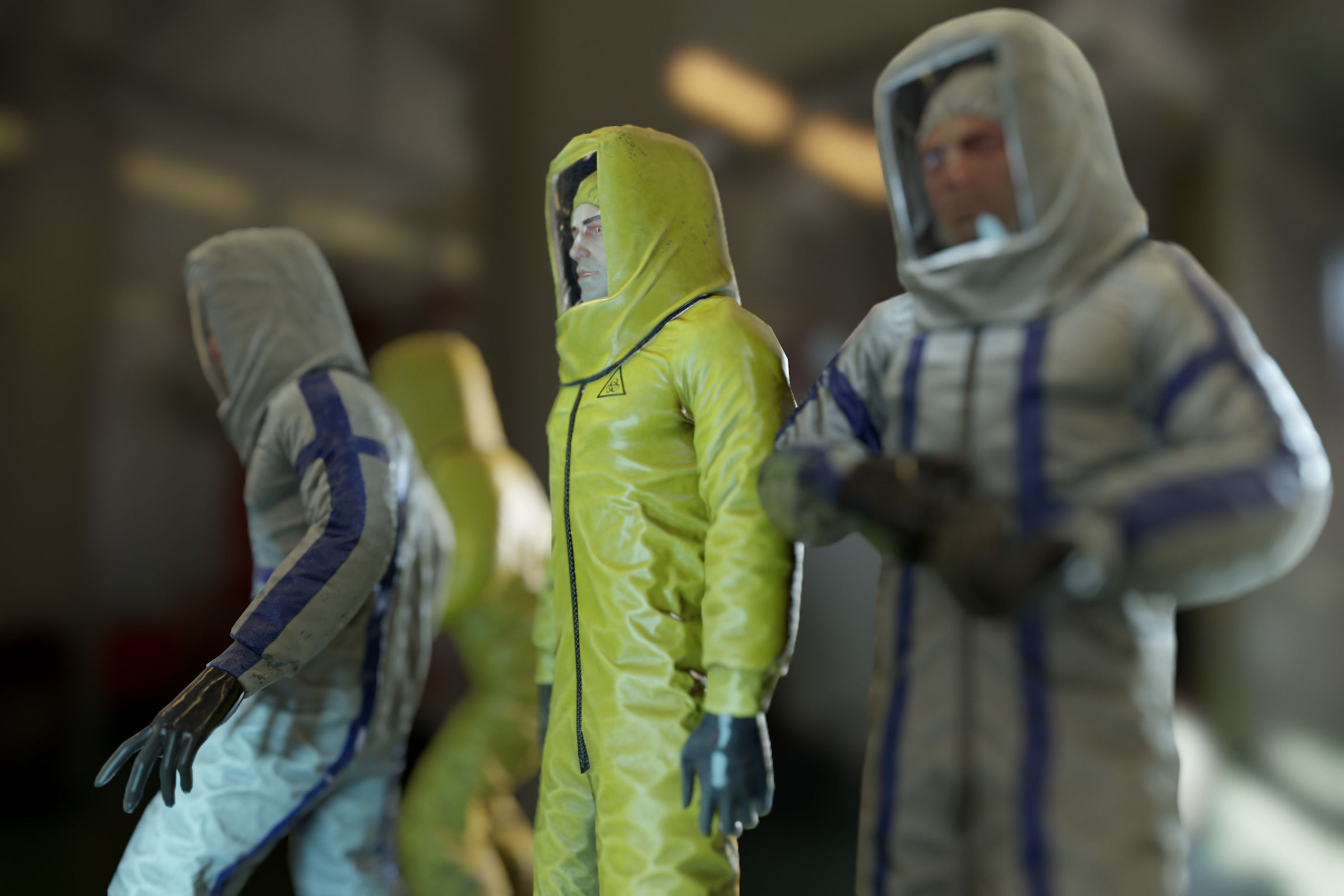 Pandemic man 02 Low-poly 3D model_5