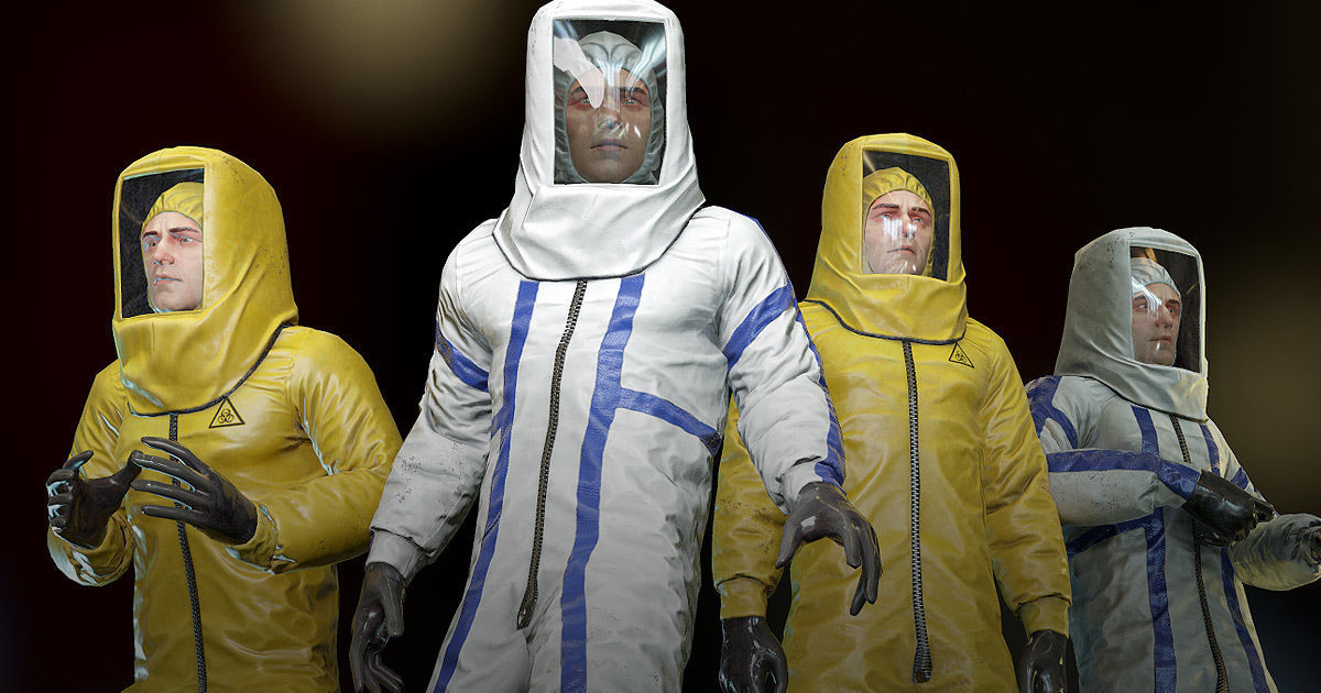 Pandemic man 02 Low-poly 3D model_8