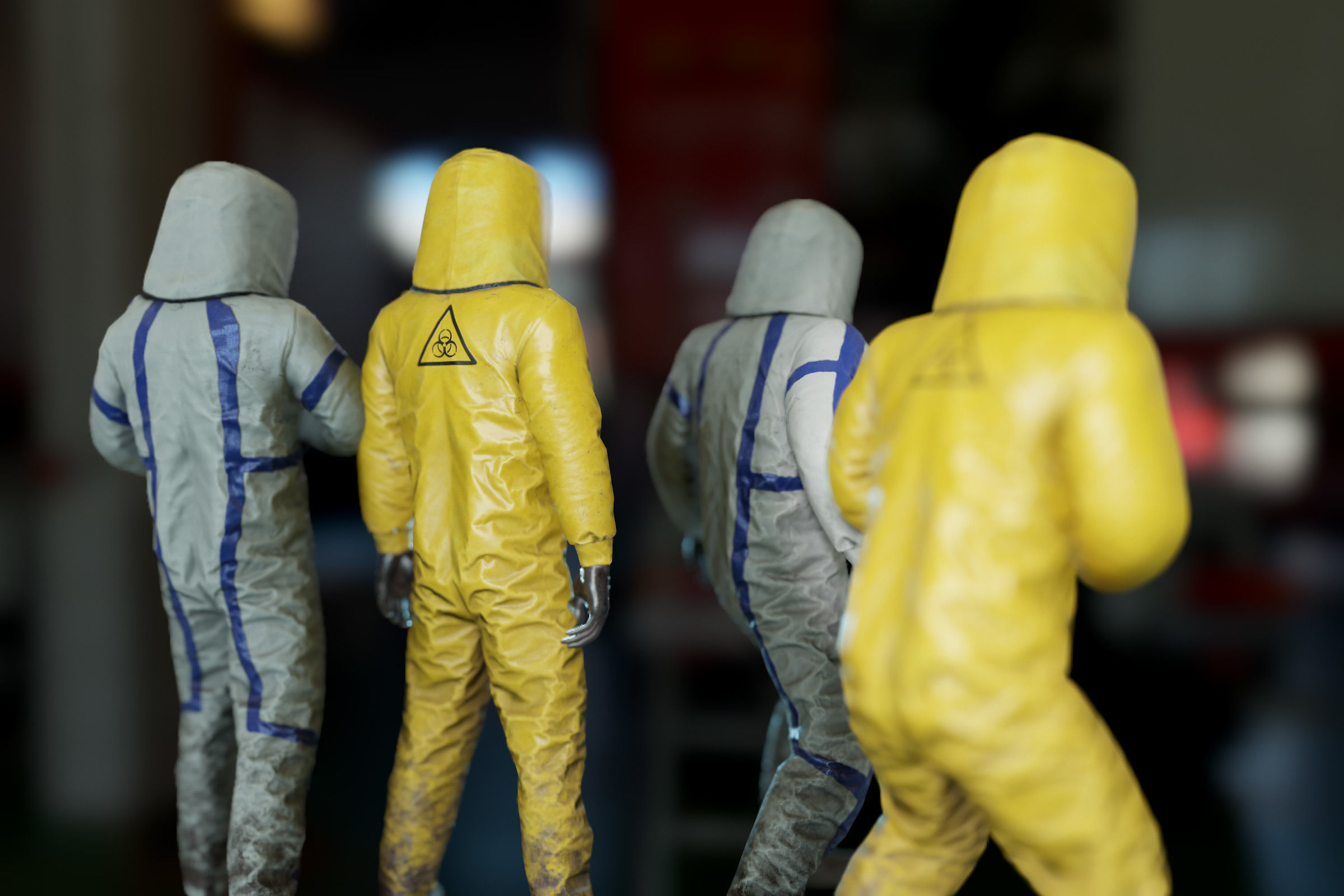 Pandemic man 02 Low-poly 3D model_6