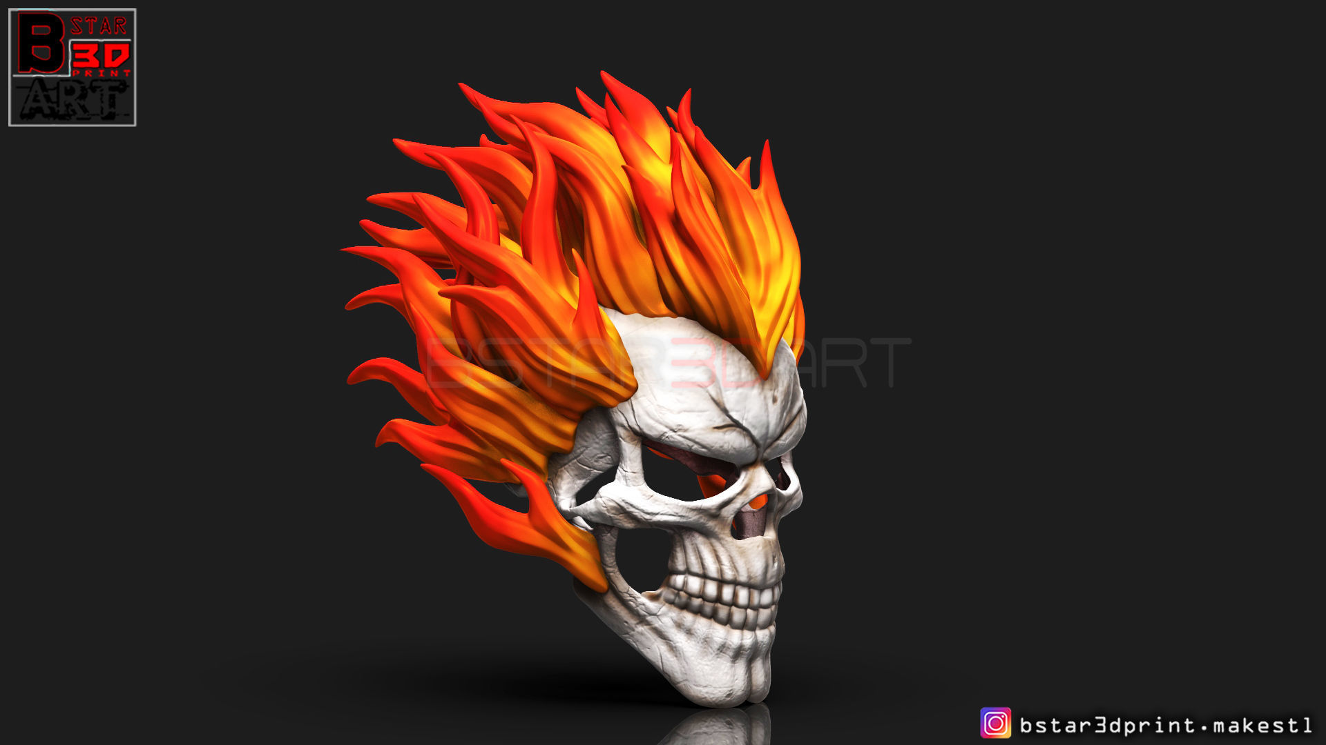 Ghost Rider mask -Agents of SHIELD - Marvel comics 3D print model_15