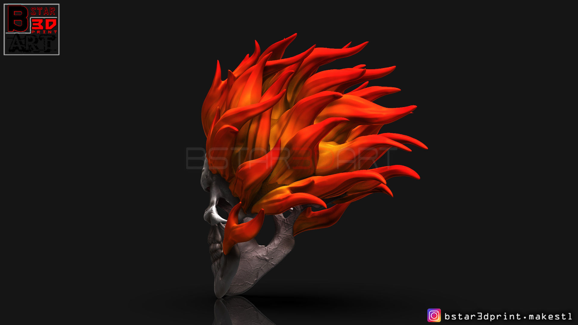 Ghost Rider mask -Agents of SHIELD - Marvel comics 3D print model_11