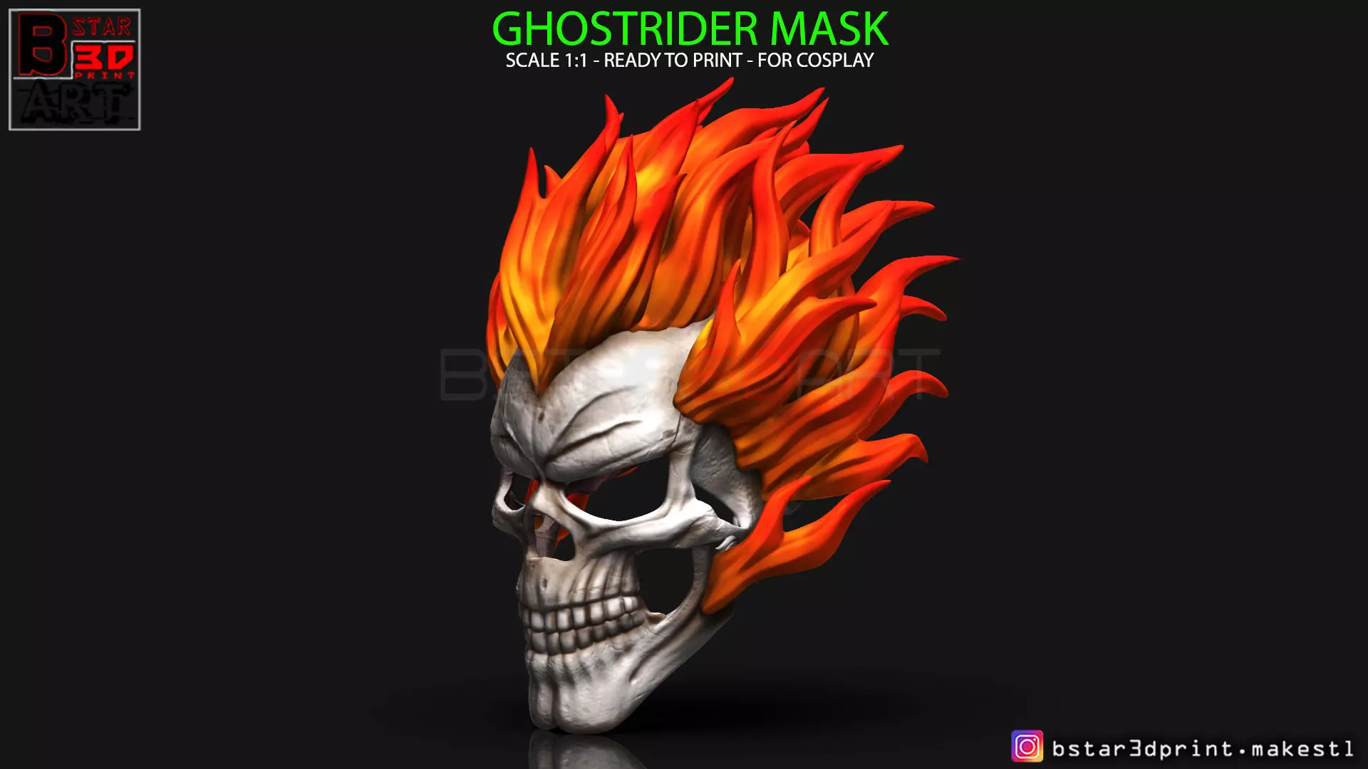 Ghost Rider mask -Agents of SHIELD - Marvel comics 3D print model_0