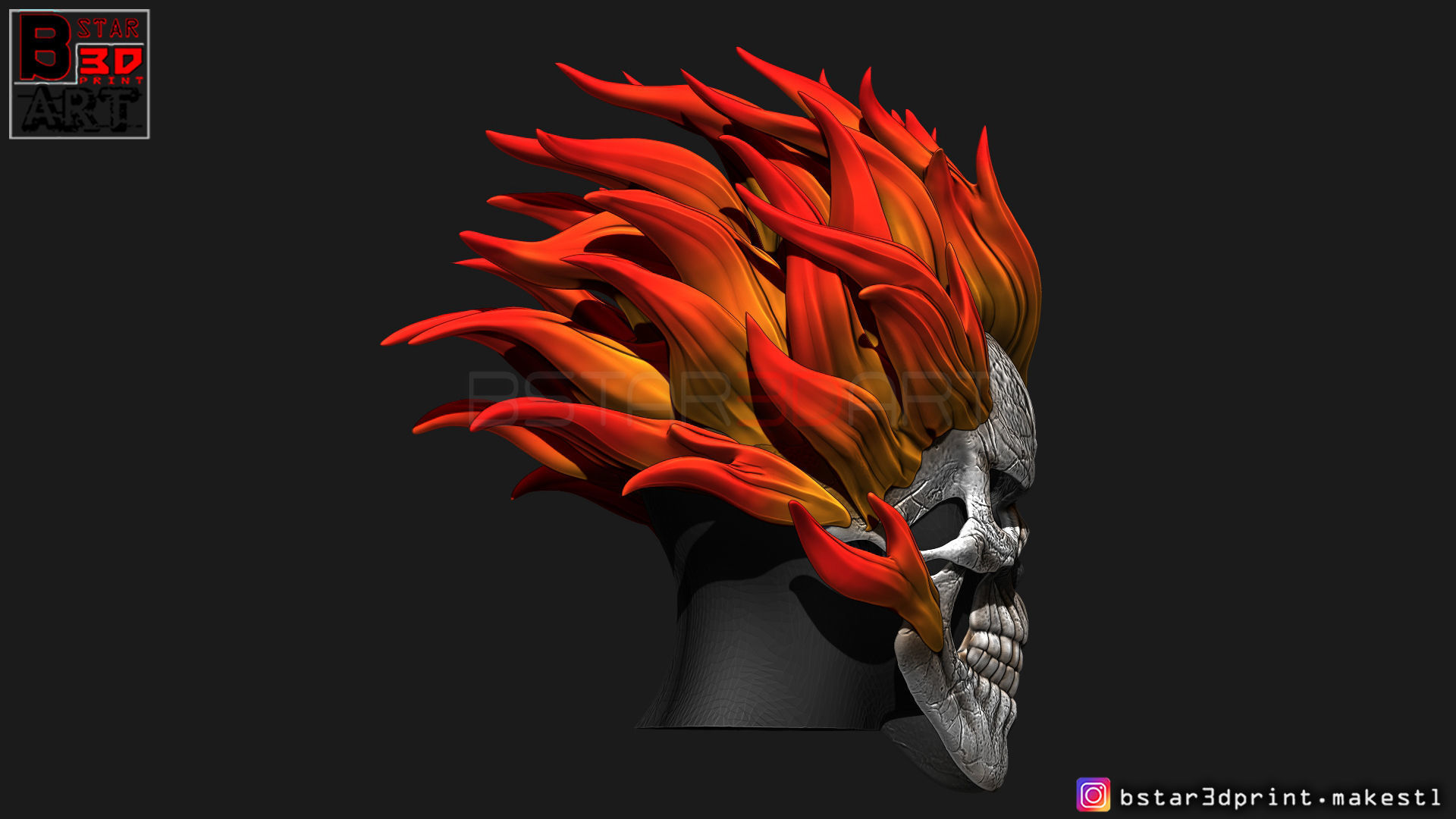 Ghost Rider mask -Agents of SHIELD - Marvel comics 3D print model_22