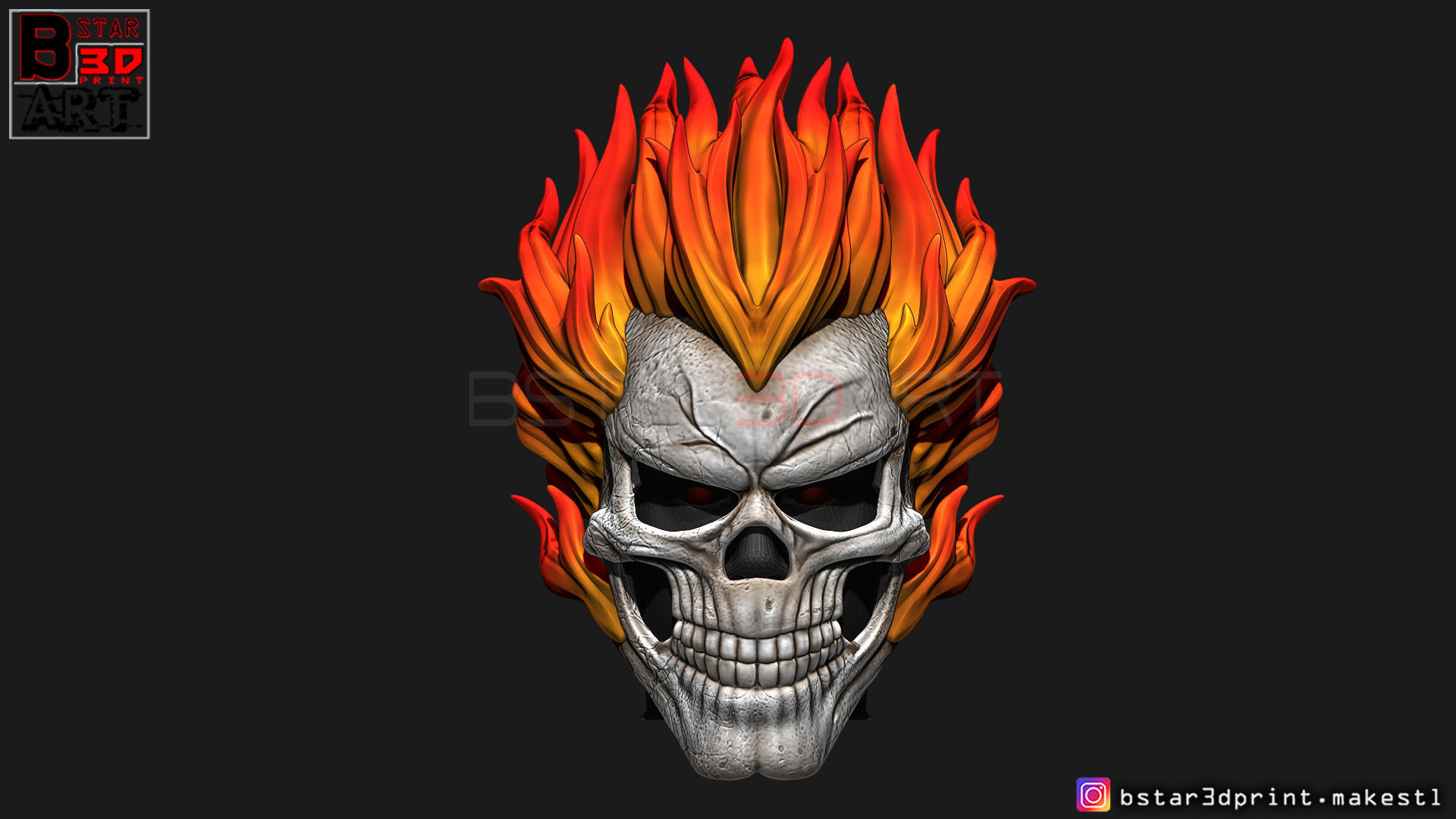 Ghost Rider mask -Agents of SHIELD - Marvel comics 3D print model_17