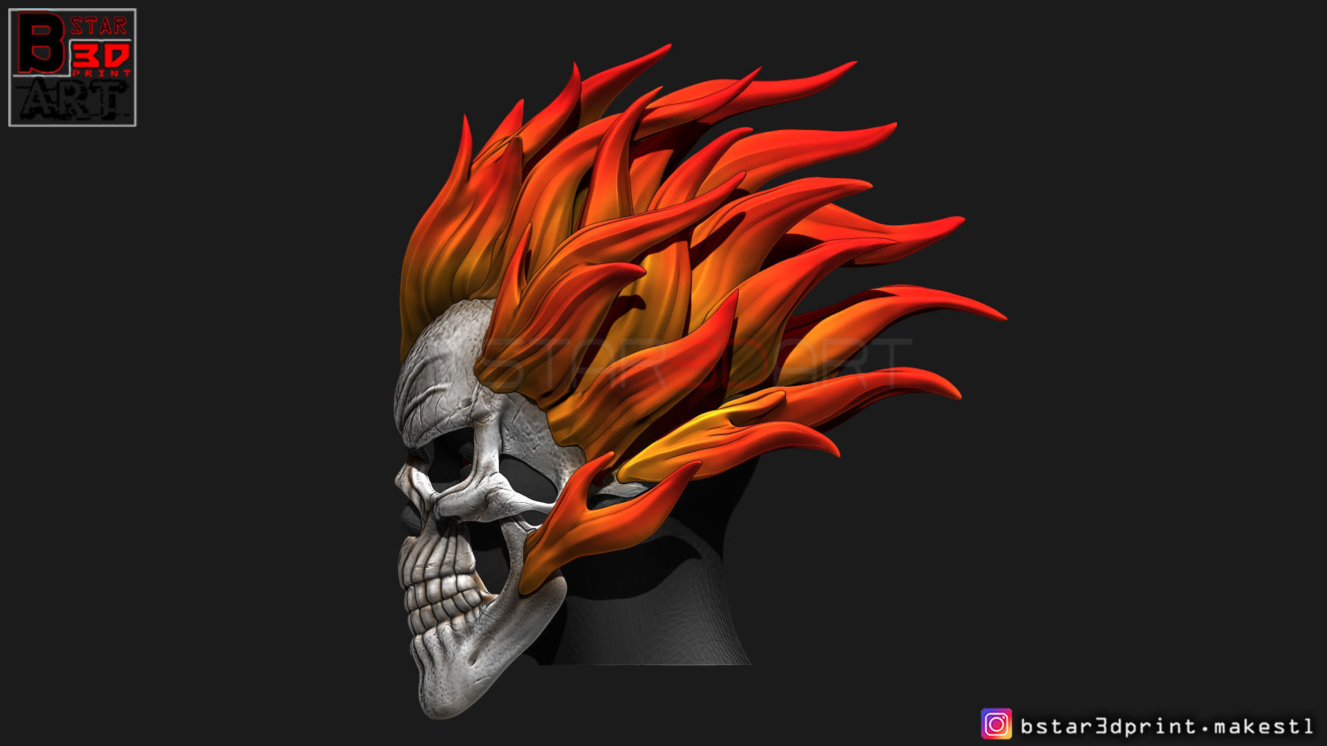 Ghost Rider mask -Agents of SHIELD - Marvel comics 3D print model_19