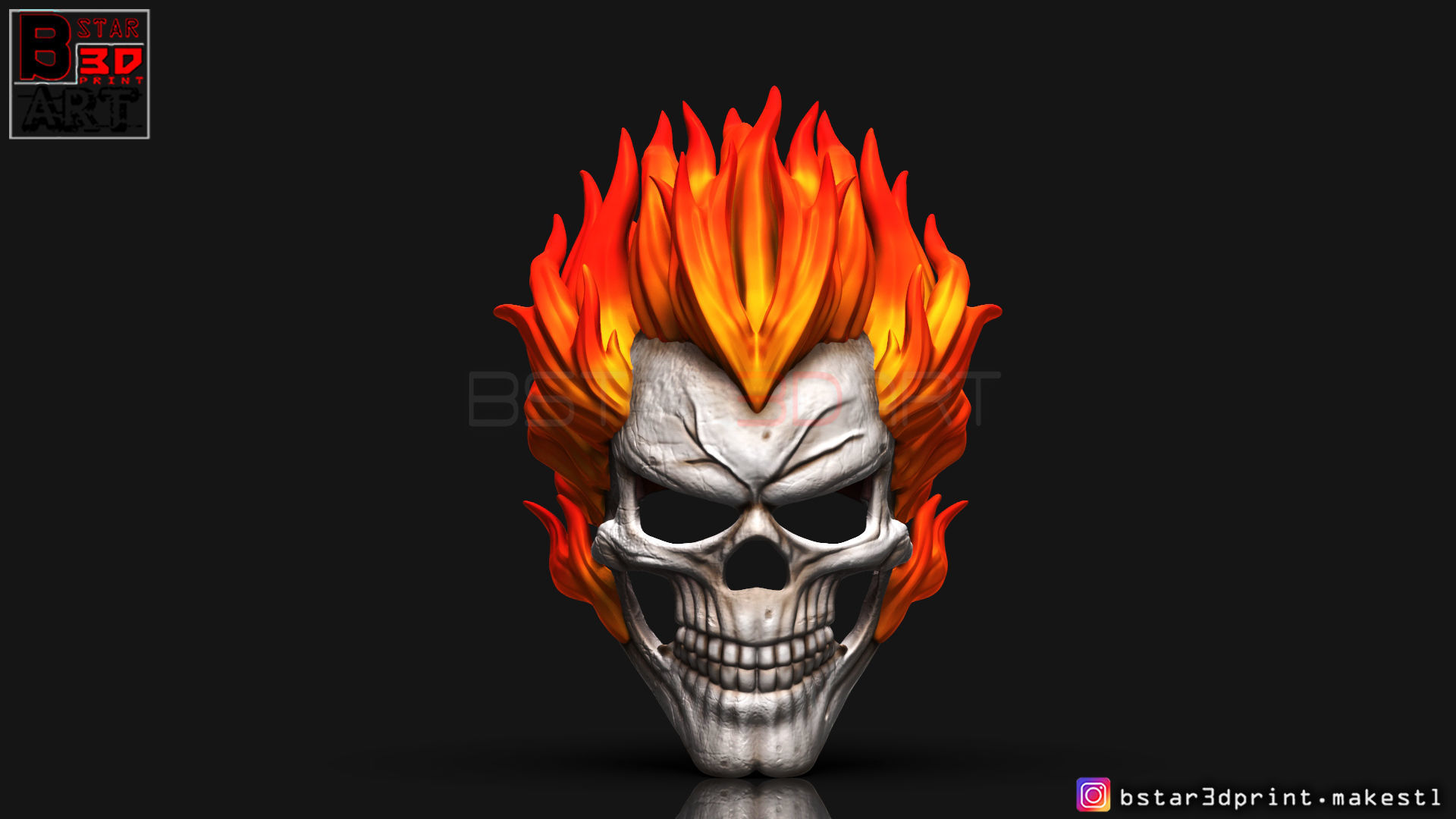 Ghost Rider mask -Agents of SHIELD - Marvel comics 3D print model_16