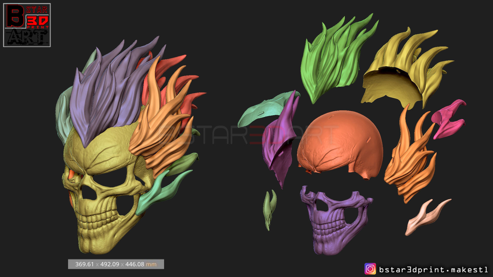 Ghost Rider mask -Agents of SHIELD - Marvel comics 3D print model_39