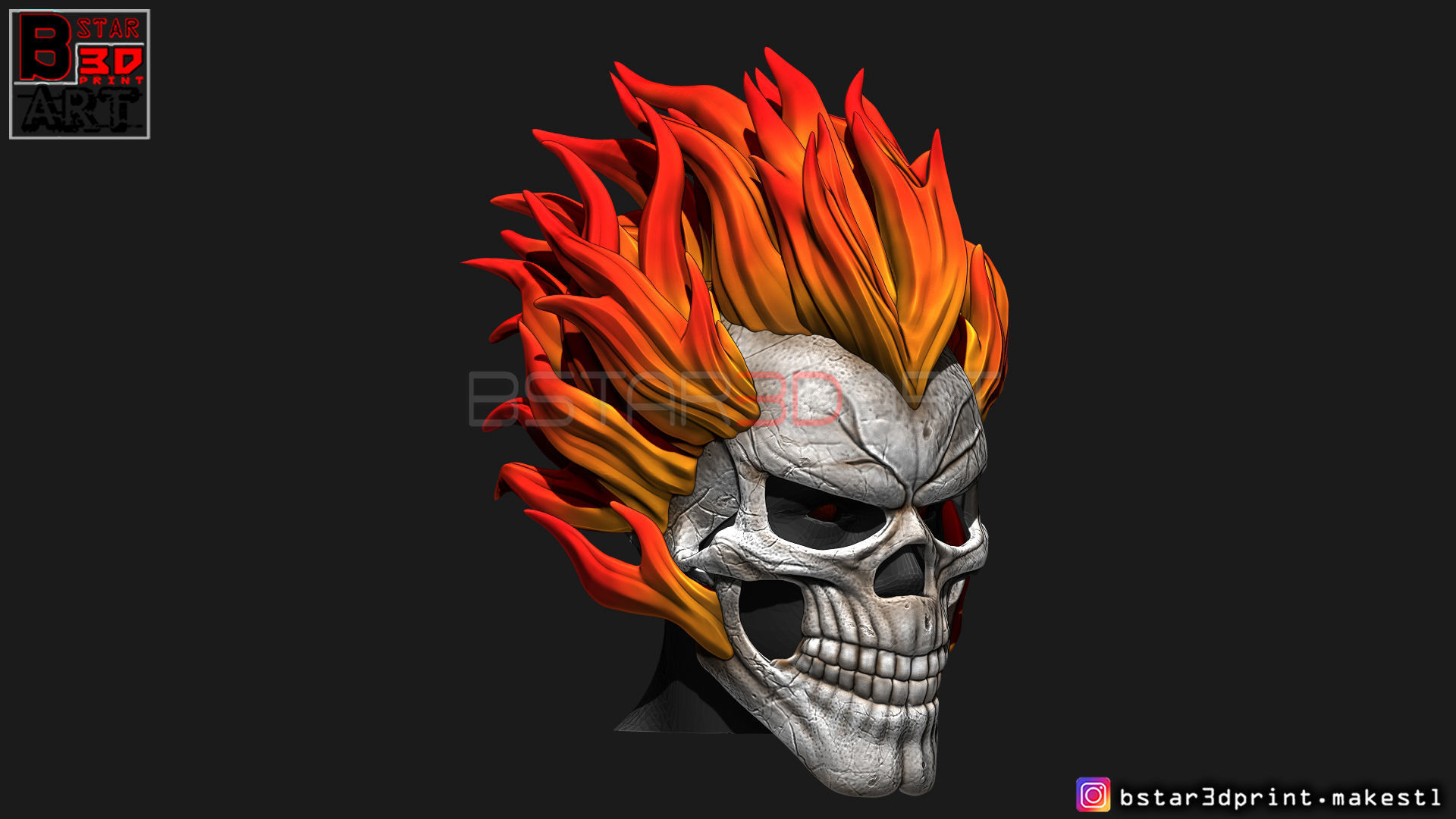 Ghost Rider mask -Agents of SHIELD - Marvel comics 3D print model_23
